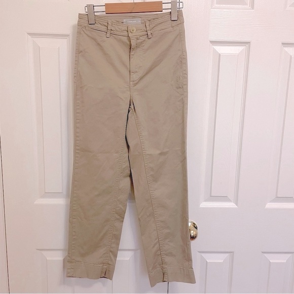 COPY - Everlane Lightweight Cotton Straight-Leg Cropped (tan/khaki colour, size… - Picture 6 of 7
